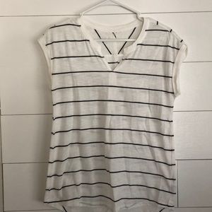 Black and White Striped Tee.
